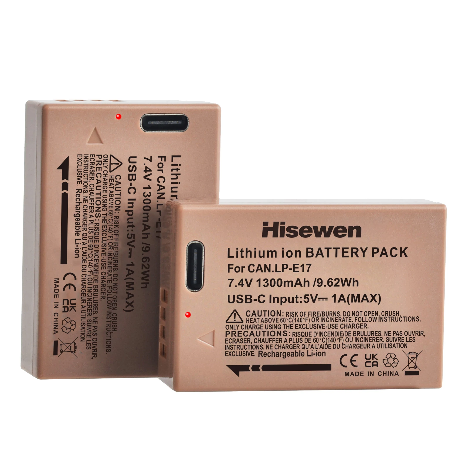 Фото Аккумулятор Hisewen USB LP-E17 LPE17 LP E17 для Canon EOS RP R8 R50 200D 250D M3 M5 M6 750D 760D T6s 8000D X8i T6i 77D R10 №5