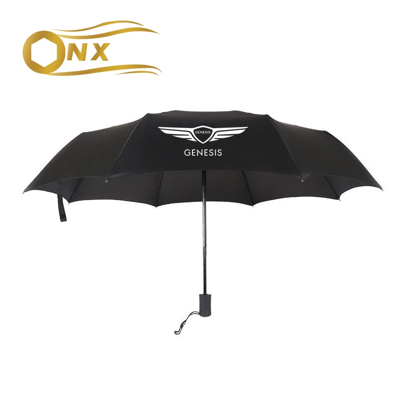 

Автоматический складной зонт от дождя для Hyundai Genesis G70 GV70 G80 GV80 G90, ветрозащитный зонт, подарок для мужчин, аксессуары для стайлинга автомобиля