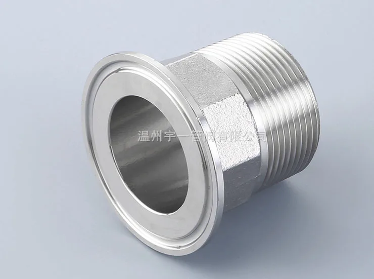 

Tri-clamp X Male adapter 1.5'' tri clamp X 3/4" BSP
