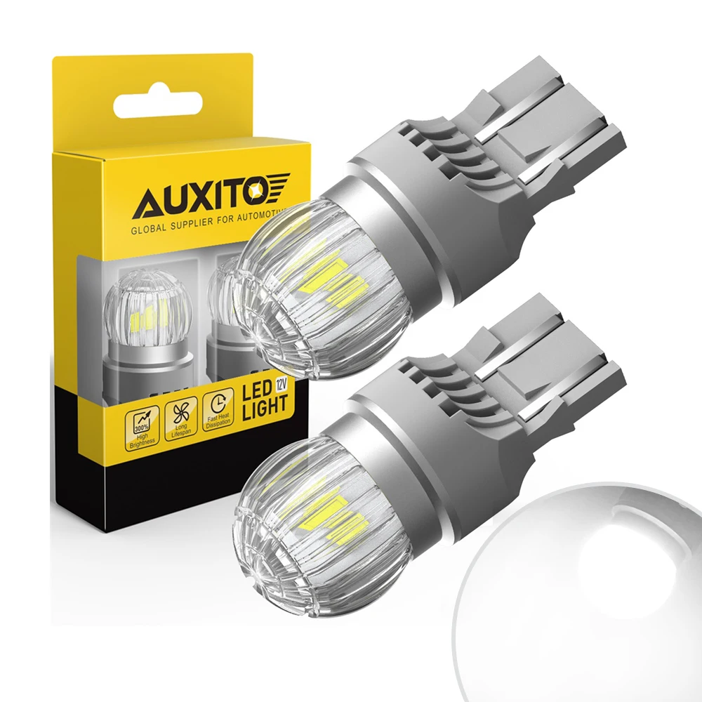 

AUXITO 2 шт. W21W WY21W Светодиодные лампы Canbus T20 7443 W21/5W 7440 Светодиодные лампы красного и белого цвета Автомобильные задние фонари DRL Резервные лампы заднего хода 12 В