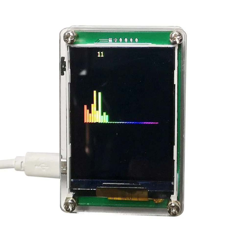 

48*72*20 мм анализатор ритмичного аудиоспектра, несколько дисплеев с USB-кабелем, ЖК-дисплей, имитация реальных цветов, технические инструменты
