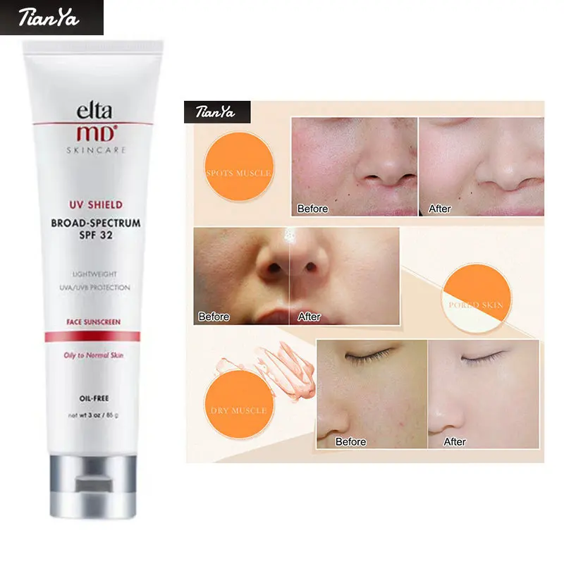 

85g Elta MD UV Sunscreen Eltamd Cleansing Facial Skin Care SPF 45 Antioxidant Isolation Sunscreen Blocks The Whole Body Spot
