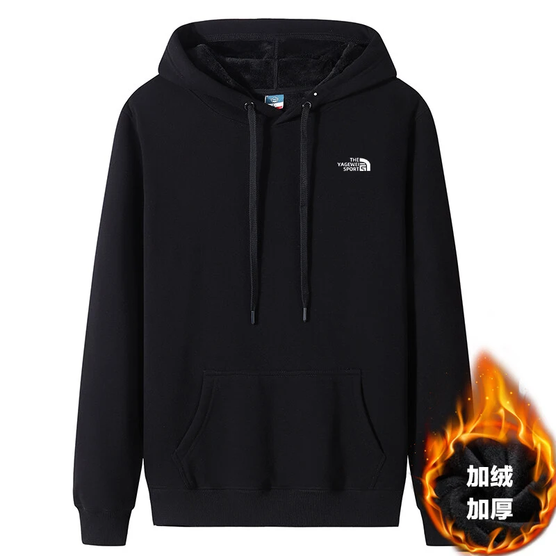 

2022 The Latest Men's Winter Cloose Thicker Hooded Five Color Fashion Brand Sweatshirt Long Sleeve Coat