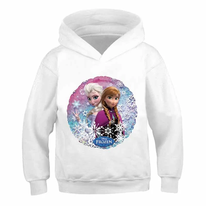 

Kids Frozen 2 Cotton Sweatshirts Girls Autumn Winter Long Sleeves Hoodies Clothing Disney Series Elsa Anna Princess Hooded Tops