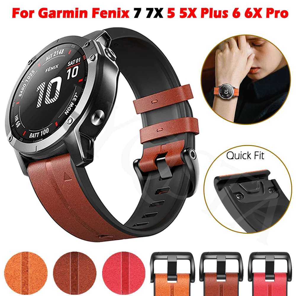 

Ремешок силиконовый для наручных часов Garmin Fenix 7 7X 5 5X Plus 6 6X Pro D2, быстросъемный браслет для умных часов, 22/26 мм