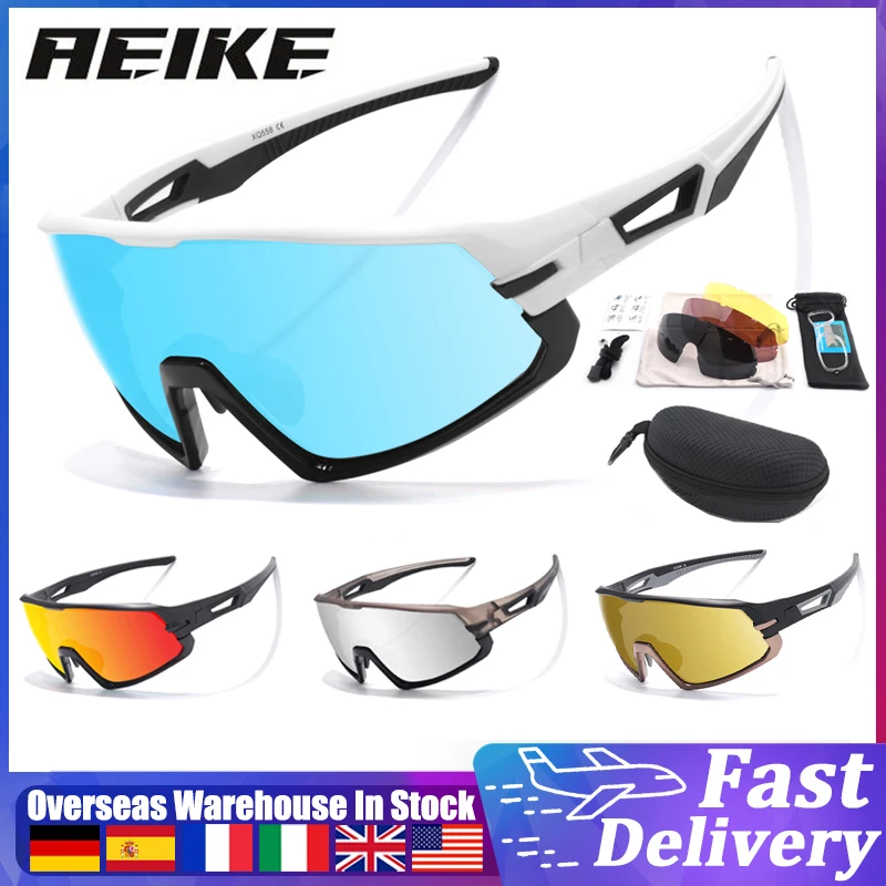 

AEIKE Cycling Glasses Sports Polarized Sunglasses UV Protection Eyewear Men Women Outdoor MTB Bike Bicycle Photochromic Goggles