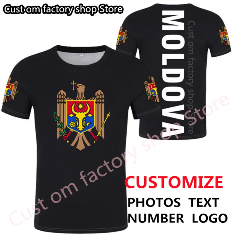 

MOLDOVA t shirt diy free custom made name number Men Tshirt Short Sleeve T-shirt Loose O-neck Summer Men’s Clothes