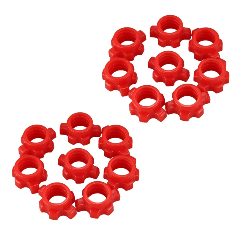 

16PCS Dumbbell Nut,Dumbbell Rod Nut,Spinlock Collars For Barbells Bars Training Sports Accessories
