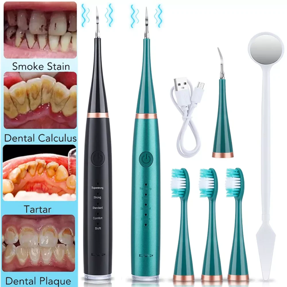 

Electric Ultrasonic Teeth Cleaner Dental Tartar Remover Dental Cleaning Whitening Scaler Dental Calculus Remover Oral Irrigators