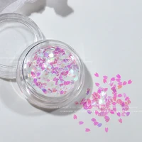 new white cherry blossom petals sequins wild japanese girl heart glitter steel ball gold thread mixed nail decoration patch
