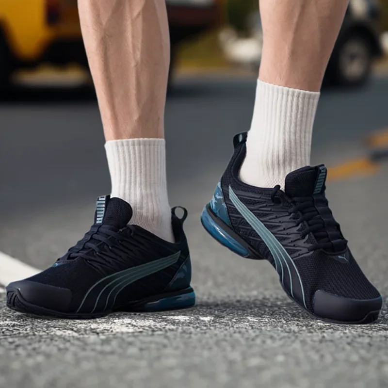 Фото Мужские кроссовки Puma 311972-01 Navy Mesh Air Cushion, амортизирующие дышащие спортивные кроссовки для ежедневных тренировок и пробежек №3