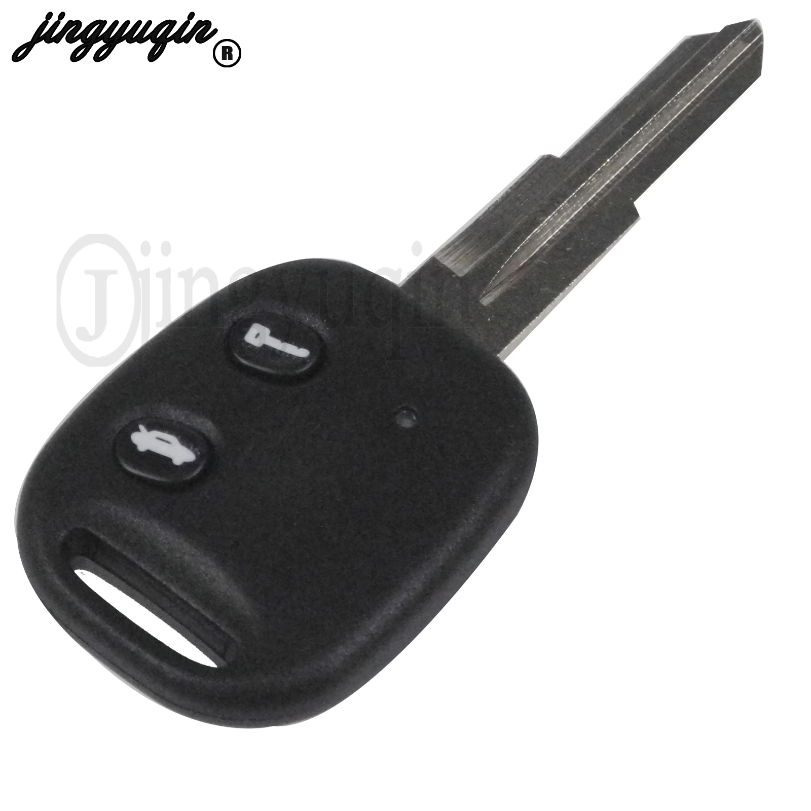 

Jingyuqin 2-кнопочный чехол для дистанционного ключа автомобиля для Chevrolet Epica, сменный чехол для брелка с необрезанным лезвием