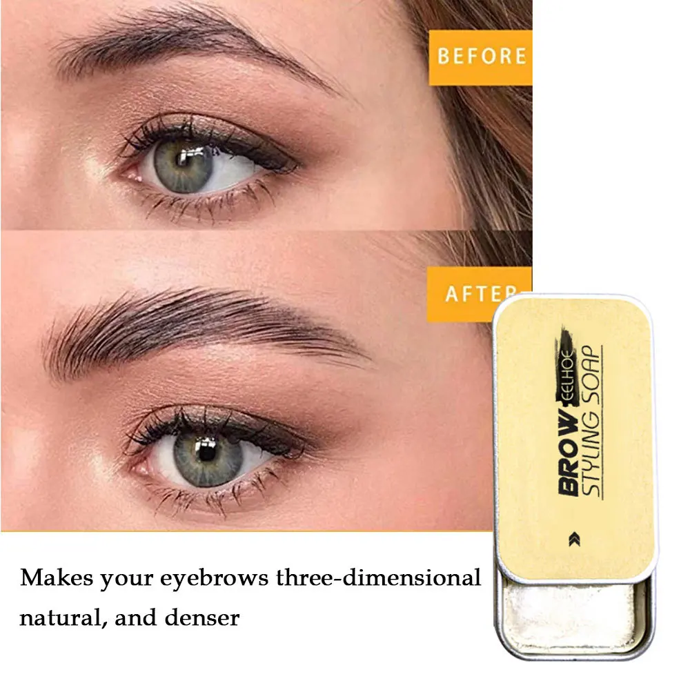 

10g Waterproof Eyebrow Gel Wax Brow Soap Tint Eyebrow Enhancer Natural Makeup Soap Brow Sculpt Lift Make-up for Women Girls