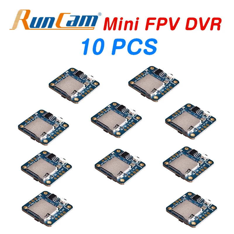 

10 pcs RunCam Mini FPV DVR Lossless video output DC 3.3-5.5V for VTX for Mini FPV RC Racing Drone Quadcopter Parts