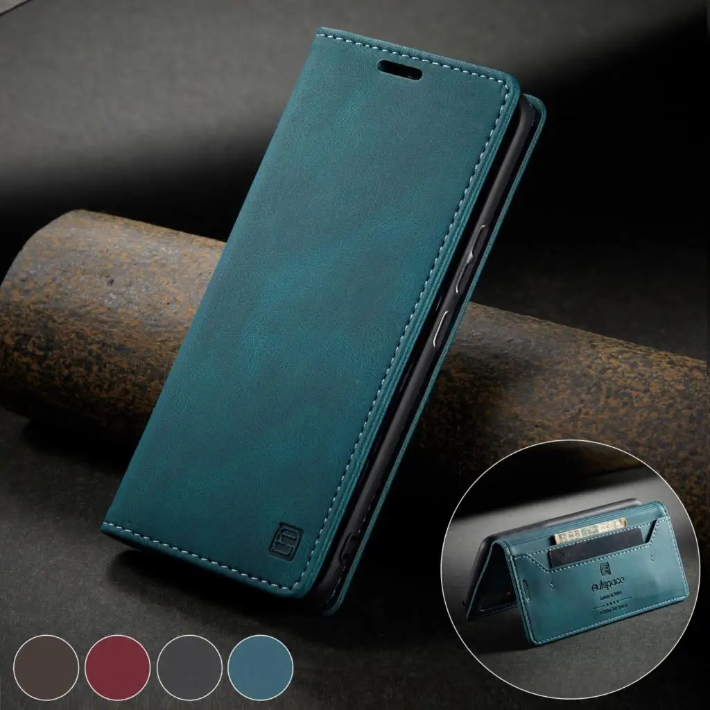 

2023 Роскошный кожаный чехол-книжка с подставкой для Samsung Galaxy A40 A41 A70 A42 5G A30S A50S, магнитный чехол для телефона с RFID-блокировкой