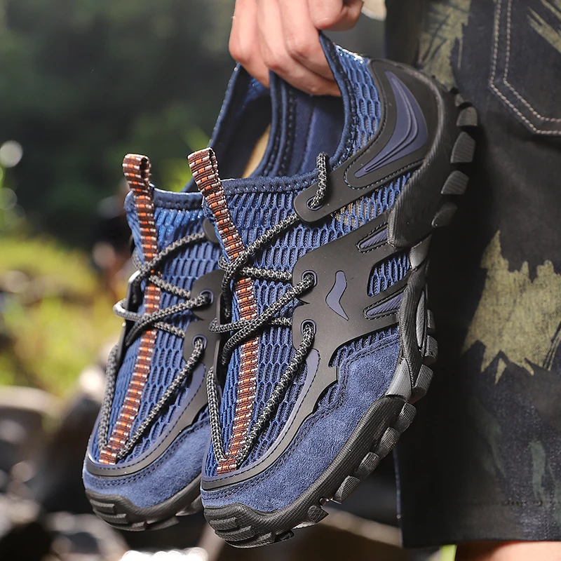 Кроссовки HIKEUP для мужчин и женщин Уличная обувь альпинизма Нескользящие дышащие