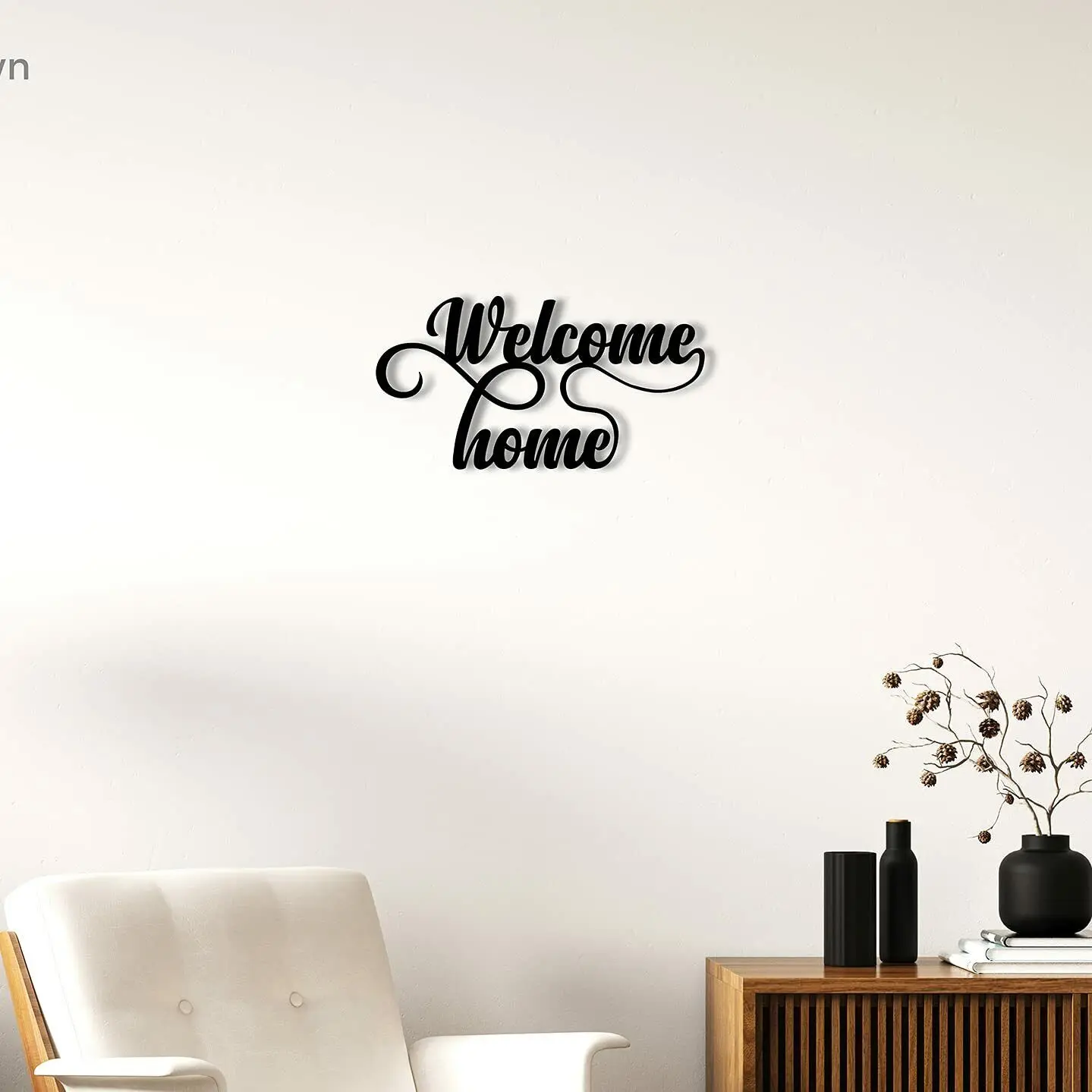 

Welcome Home - Beautiful Metal Home Decor Decorative Metal Art Wall Sign