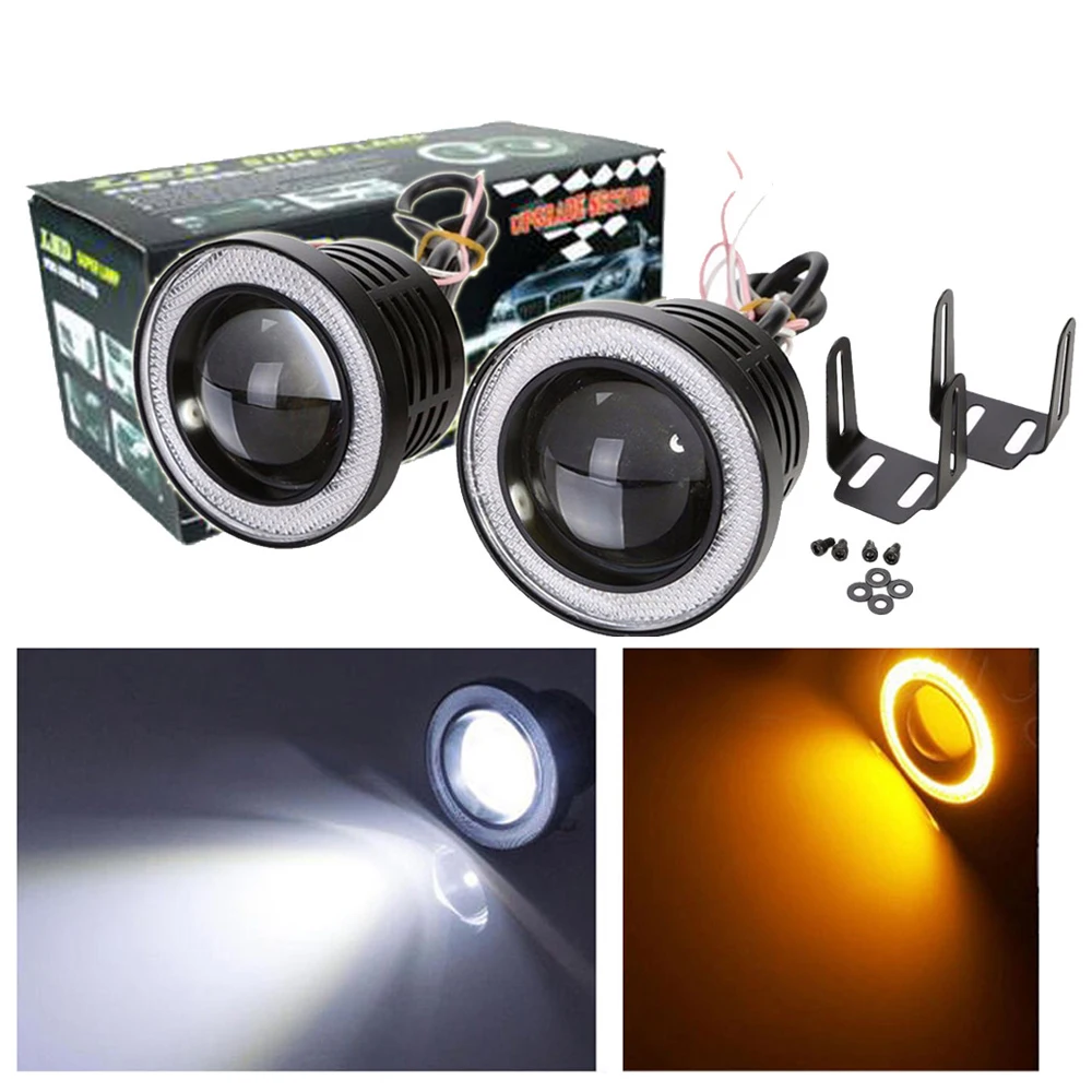 2 шт., Автомобильные противотуманные фары, 2,5 лм, 3,5 дюйма, 64 мм, 76 мм, 89 мм