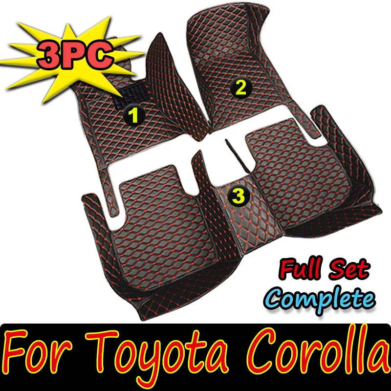 

For Toyota Corolla Hybrid 2023 2022 2021 2020 2019 Car Floor Mats Interior Accessories Custom Protect Leather Styling Waterproof