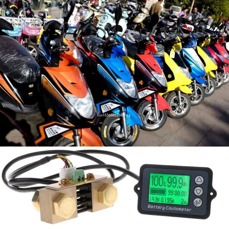 Портативный тестер аккумуляторов кулонометр DC8-80V 50A для различных