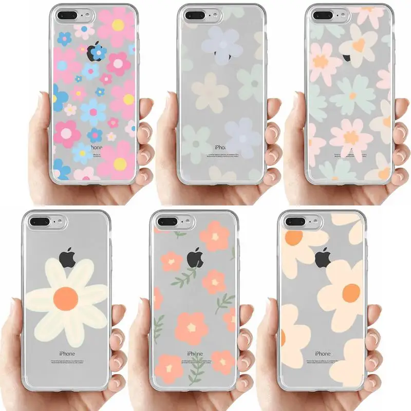

Flowers Drawing Phone Case For iPhone 14 13 12 11 Pro Max XS X XR SE 2020 6 7 8 Plus Mini Protective Cover