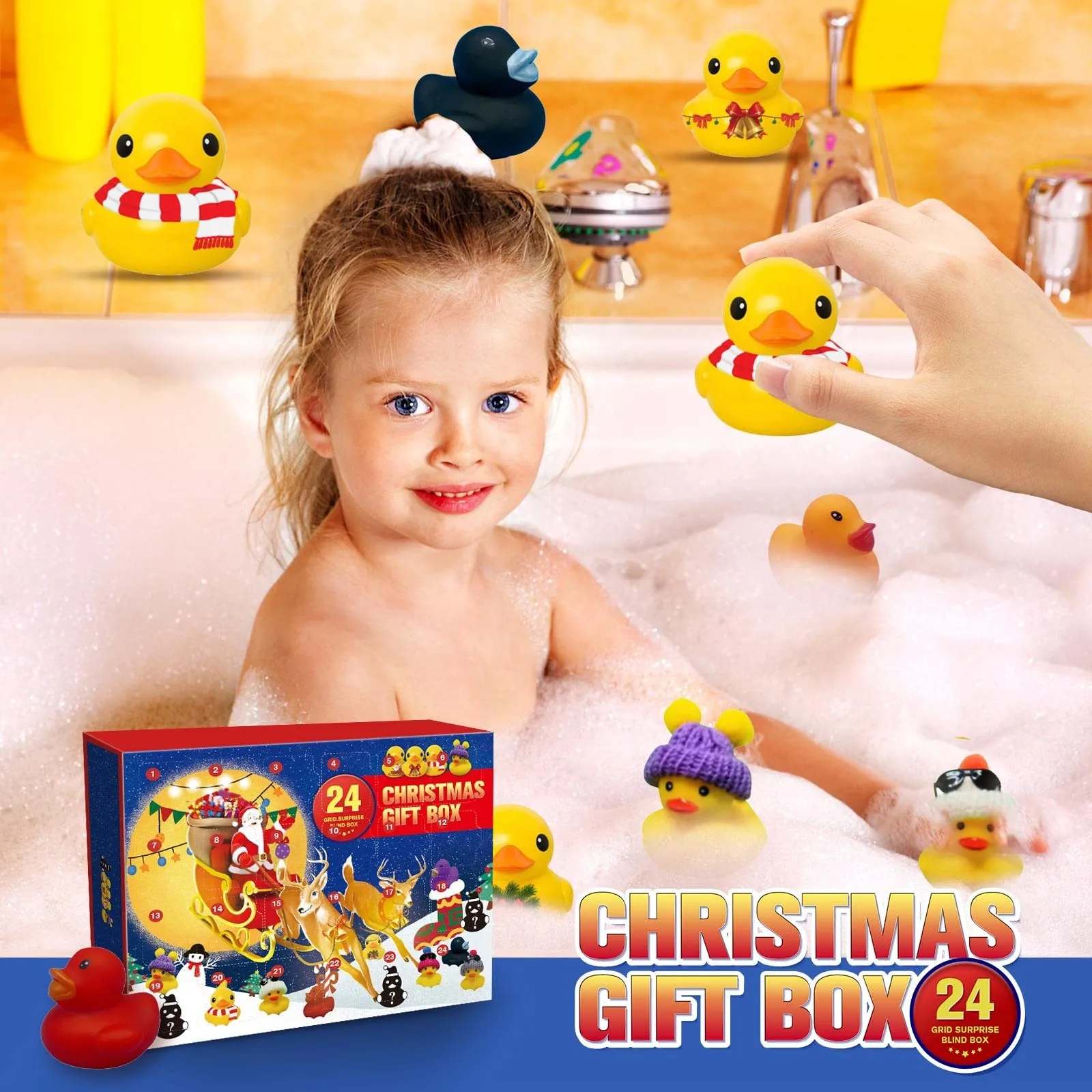 

Rubber Ducks Bath Toys Baby Shower WaterCute Birthday Classic Boys Girls New Year Christmas Funny Gift For Kids Childre New hot