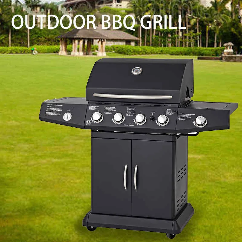 4 + 1 конфорка плита для барбекю вилла двор терраса домашняя газовая большая