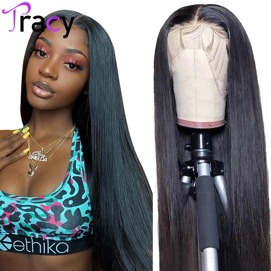 

HD Transparent Straight Lace Front Wig For Women Human Hair Wigs 13x6 Lace Frontal Wig Peruvian Straight Human Hair Wig