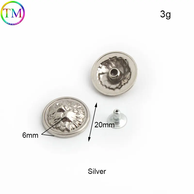 50-200 Pieces Round Mushroom Rivets Crystal Rivet Stud Nail Diy Leather Craft Shoes Clothing Bag Repair Hardware Accessories