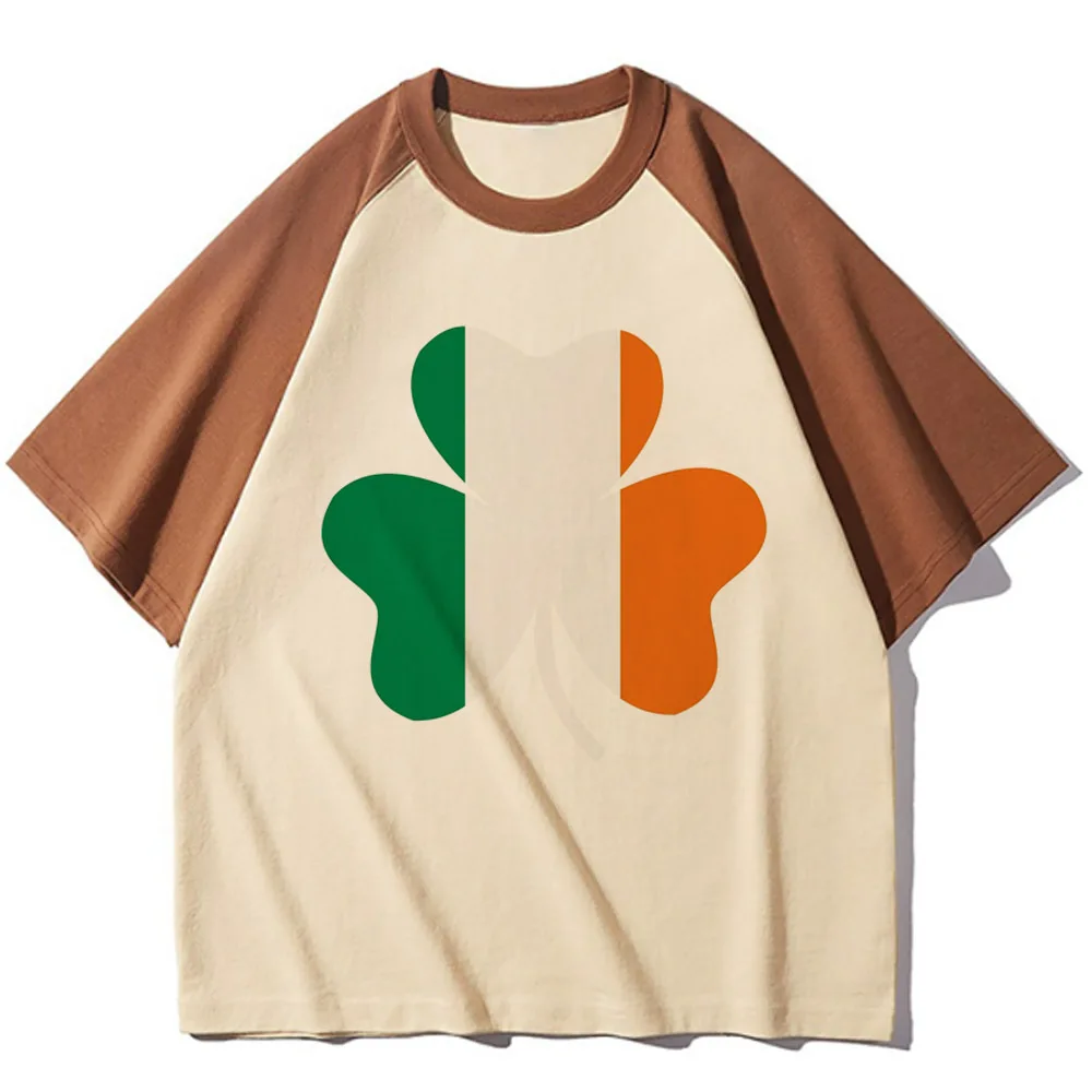 Ирландская футболка женская психоделическая корейская одежда в стиле Харадзюку
