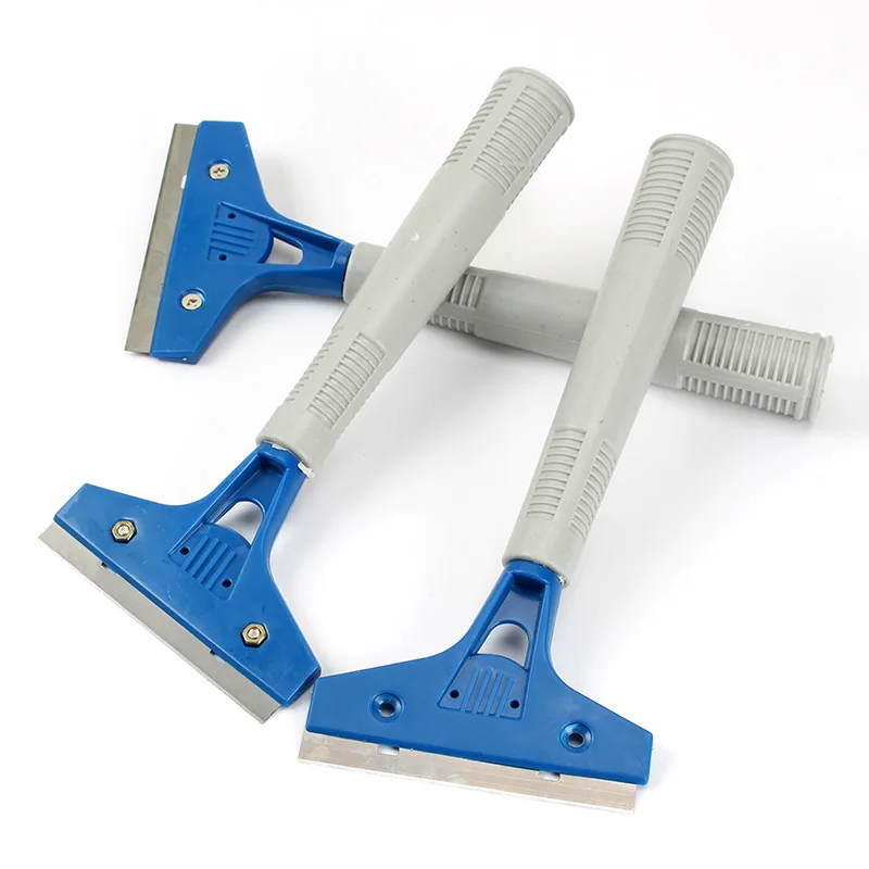 

Heavy Duty Handheld Glass Paint Tiles Flooring Scraper Remover with Blade Cleaning Tools 10.5*24cm