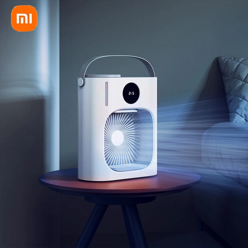 

Умный настольный мини-кондиционер Xiaomi, воздушный охладитель для комнаты и офиса, с распылителем и водяным охлаждением