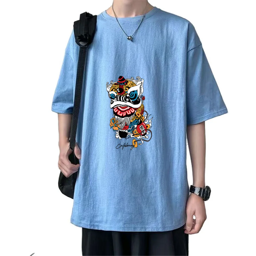 

Chinese Streetwear For 50-100KG 100% Cotton Men T-Shirts 2022 Summer Fashion New Hip Hop Casual Tops Short Sleeve T shirts