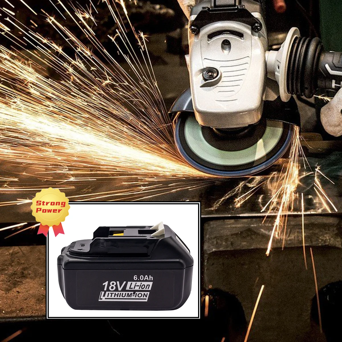 

For Makita 18V 6Ah Electric Drill Tool Battery Rechargeable Li-Ion 6000mAh For BL1840 BL1850 BL1830 BL1860B LXT400 18650