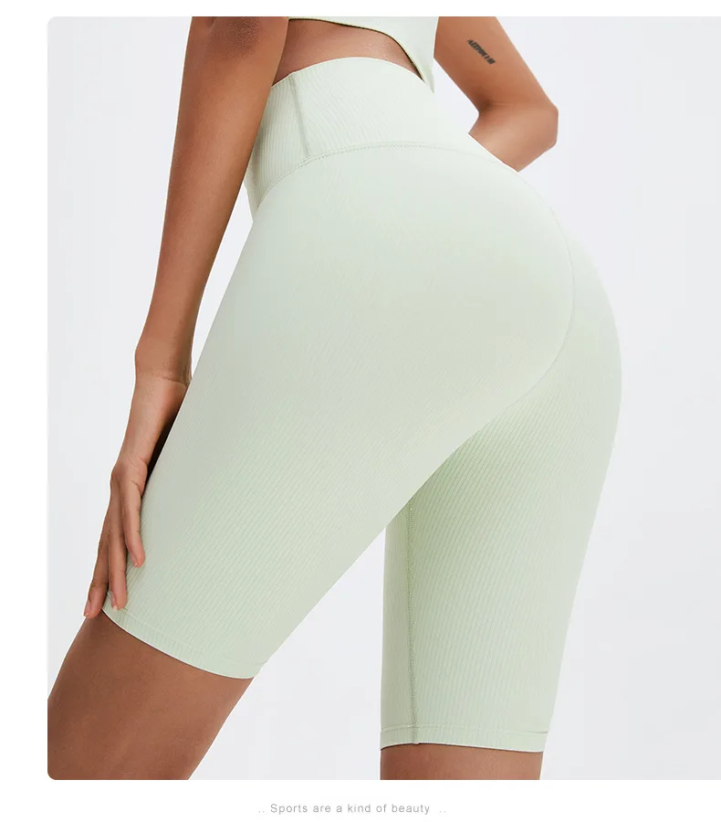 

Бесшовные спортивные шорты для женщин, шорты для йоги с эффектом пуш-ап и высокой талией, спортивные шорты для фитнеса, тренировок, подтяжки ...