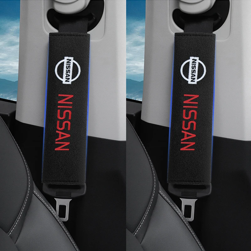 

Car Seat Belt Shoulder Cover Pads Guard Protector For Nissan Tiida Sylphy Teana X-trail 1 2 T31 T32 Serena Almera Qashqai Titan