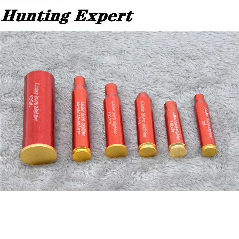 

Hunting Bore Sighter CAL.223/12GA/.308/7.62X54R 30-06 7.62X39R CAL. Cartridge Red Laser Boresighter