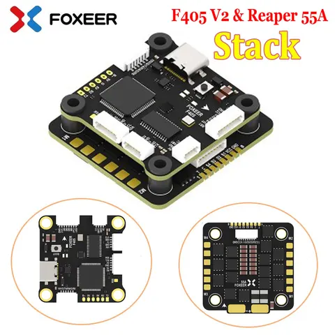 Foxeer F405 V2 FC Reaper 55A ESC 8S стек видео переключатель сервобарометр для RC FPV гоночного дрона