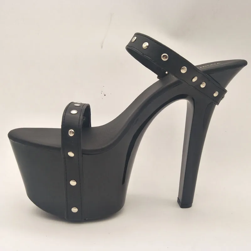 Экзотические красные черные сексуальные женские туфли для ночного клуба