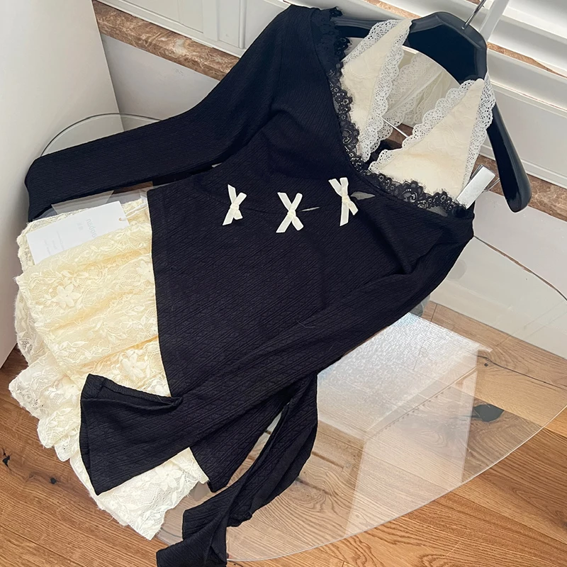 LUZHEN оригинальный нишевый дизайн вязаные комплекты из двух предметов новинка 2024