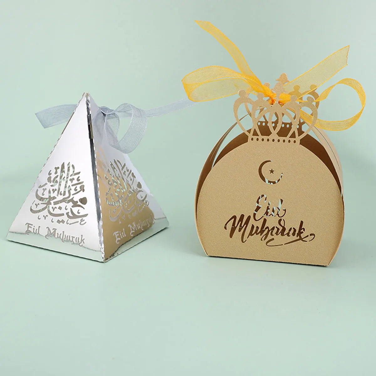 

Cooki коробки EID Mubarak Подарочная коробка пакет для упаковки шоколадных конфет Рамадан Kareem украшения Исламские мусульманские товары для упаков...