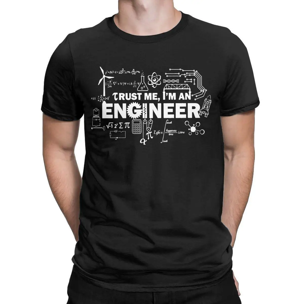 

Trust Me I'm AN Engineer T Shirt Men Cotton Funny T-Shirts O Neck Geek Nerd Science Tees Short Sleeve Clothing Printed