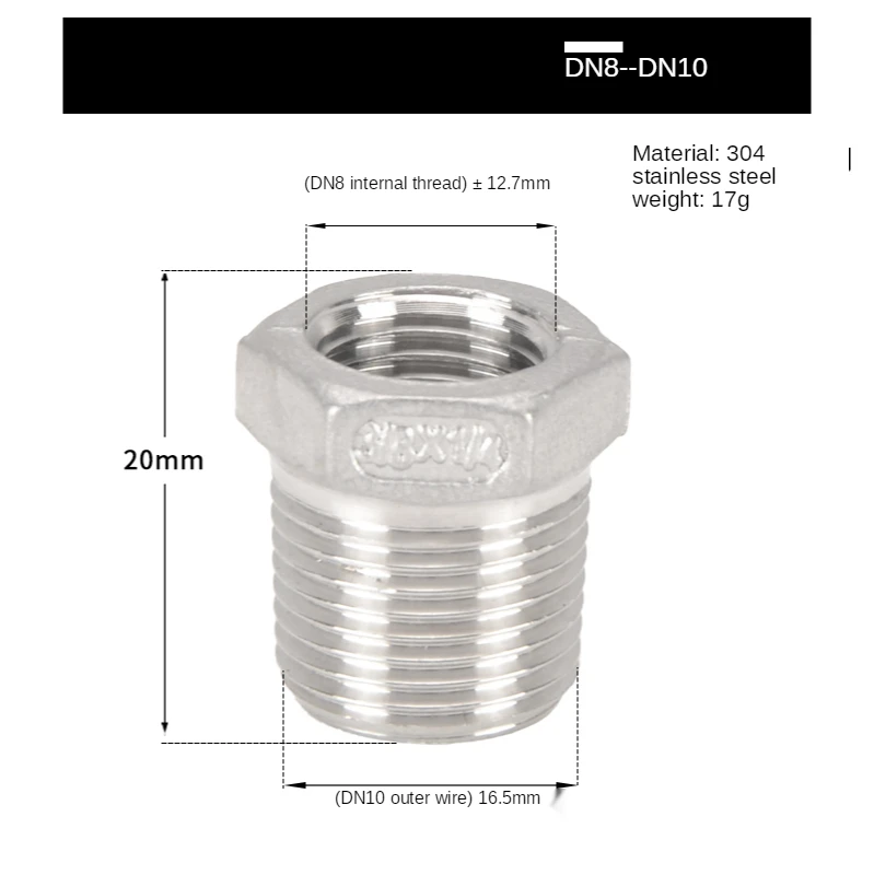 

Переходные втулки из нержавеющей стали 304 DN6-DN40