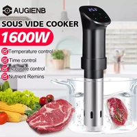 vacuum slow sous vide cooker circulator 1600w powerful slow cookers with lcd digital timer 304 stainless steel cooking machine