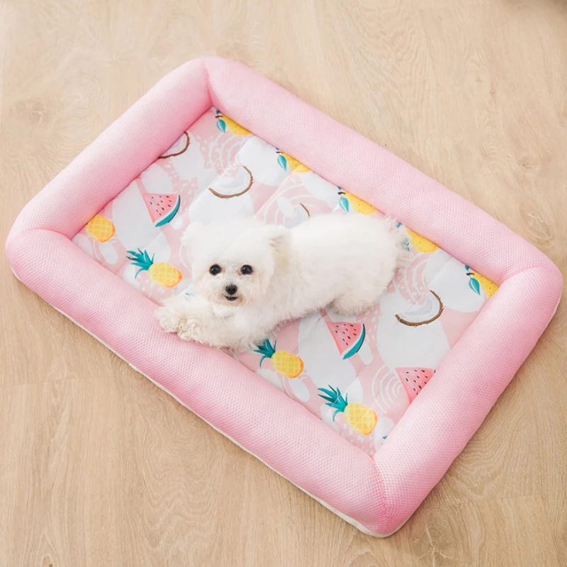 Pets Cooling Mat Dog Cat Cool Sleeping Pad Summer Breathable Mesh Cat Dog Bed Cama para Gatos Perro Lit de Chat Chien images - 6