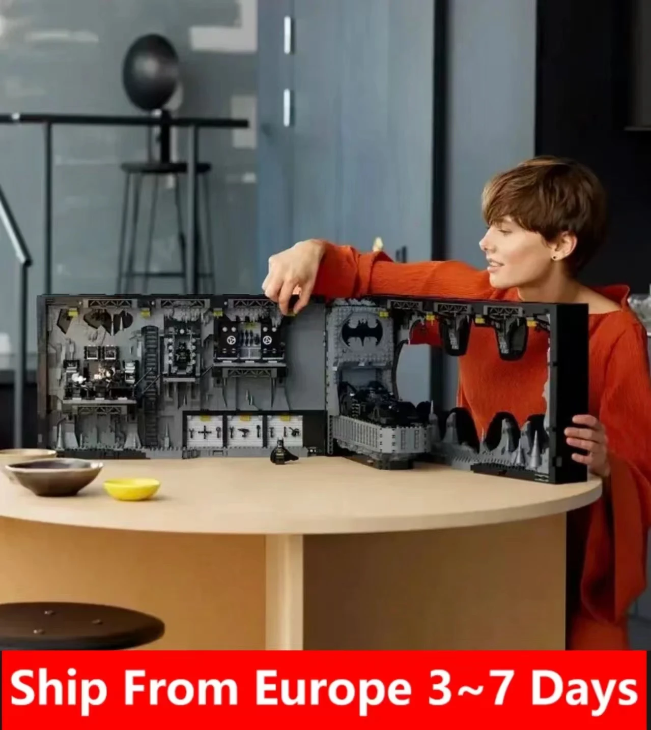 S0923 87075 3981 шт. 76252 Batcave Shadow Box знаменитый фильм строительные блоки кирпичи игрушки