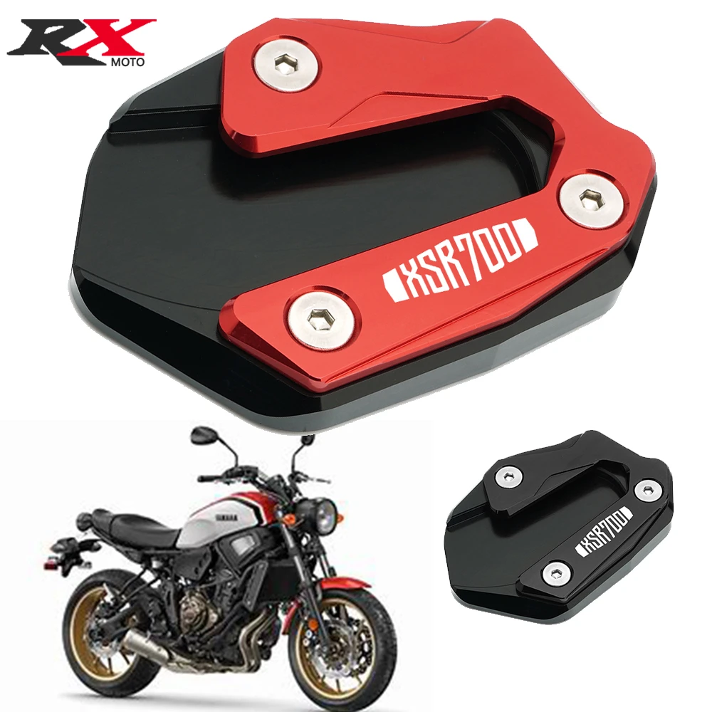 

For Yamaha Xsr700 Xsr 700 2014-2023 Motorcycle Side Stand Foot Enlarger Plate Pad Kickstand Support Pad Shell Cover With Logo