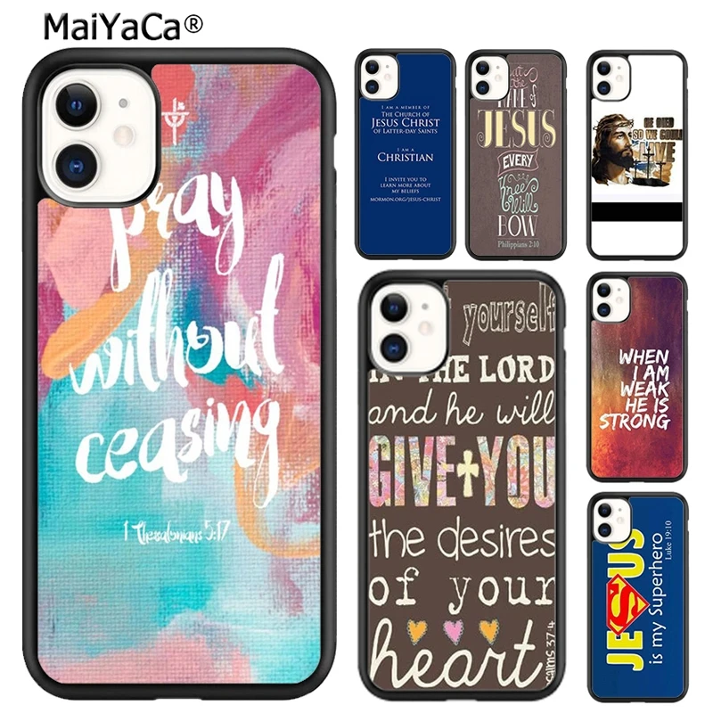 MaiYaCa тексты Библии Филиппины Иисус чехол для телефона iphone SE2020 15 14 6s 7 8 plus XR XS 11 12 13 pro