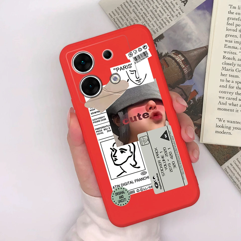 Чехол для Infinix Zero Ultra 30 красивая девушка цветок силиконовый защитный чехол