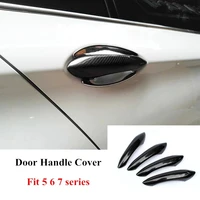 for b mw f10 f18 f06 f12 f01 f02 2010 2016 carbon fiber trim car door handle covers auto car accessories car styling